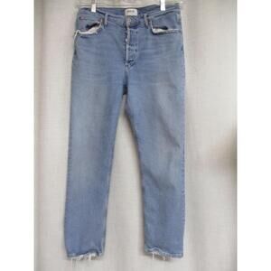 Agolde Blue Jeans Button Fly